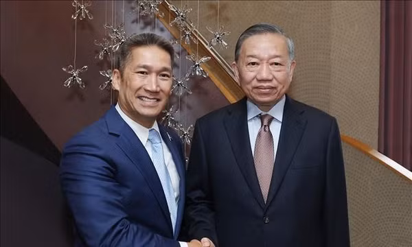 Tổng Bí thư, Chủ tịch nước Tô Lâm tiếp Quyền Bộ trưởng Hải quân Hoa Kỳ Hùng Cao