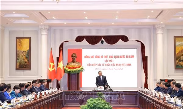 Tổng Bí thư, Chủ tịch nước gặp BCH Liên hiệp các tổ chức hữu nghị Việt Nam