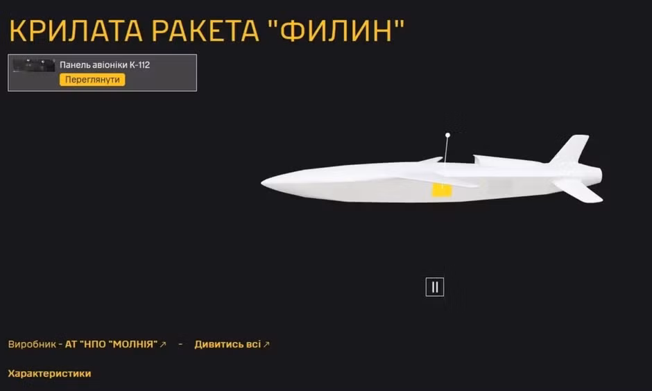 Tình báo quân sự Ukraine tiết lộ mẫu tên lửa hành trình Filin mới của Nga