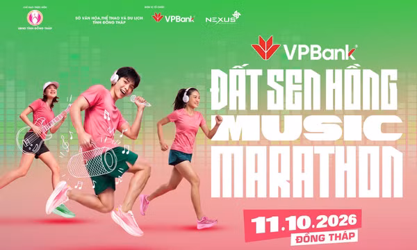 VPBank Đất Sen Hồng Music Marathon 2026: 'Biến đường chạy thành mùa hội miền Tây'