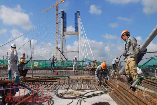 Tất bật hoàn thiện cầu dây văng Cao Lãnh bắc qua sông Tiền ảnh 5