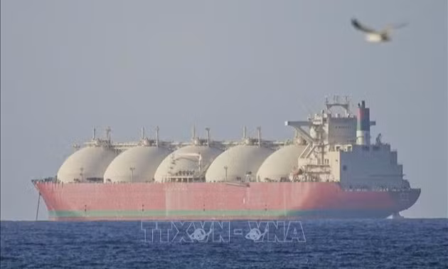 Tàu di chuyển qua eo biển Hormuz. Ảnh tư liệu: AA/TTXVN