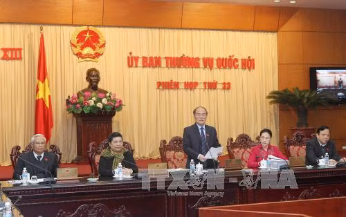 Thông cáo phiên họp thứ 33 Ủy ban thường vụ Quốc hội Khóa XIII ảnh 1