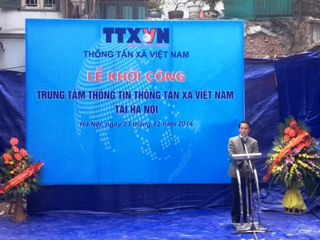 Khởi công Trung tâm Thông tin Thông tấn xã Việt Nam tại Hà Nội ảnh 1