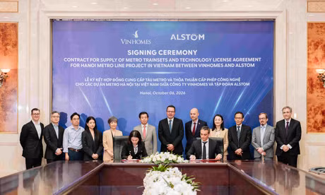 Vingroup và Alstom hợp tác công nghệ để phát triển tuyến đường sắt đô thị Hà Nội thế hệ mới