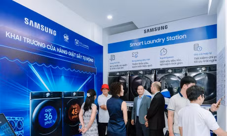 Samsung đồng hành cùng đối tác phát triển mô hình cửa hàng giặt sấy tự động