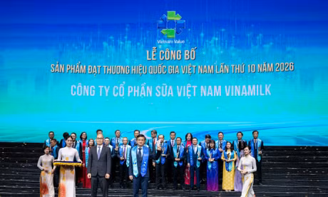  Vinamilk xuất sắc đạt thương hiệu quốc gia 18 năm liền