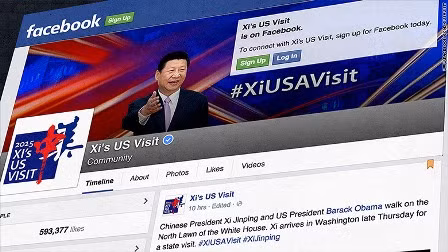 Ông Tập Cận Bình mở Facebook "quảng bá" chuyến thăm Mỹ ảnh 1