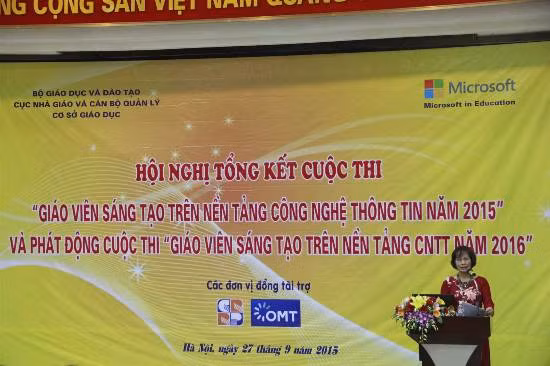 Trao giải cuộc thi “Giáo viên sáng tạo trên nền tảng công nghệ thông tin năm 2015” ảnh 1
