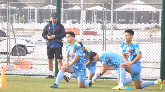 U23 Việt Nam tích cực tập luyện, sẵn sàng cho trận giao hữu với U23 Syria