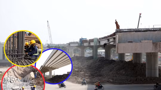 Toàn cảnh nút giao Tân Vạn nhìn từ đại công trường.