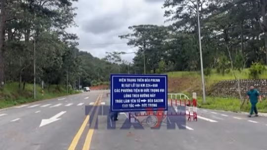 Thông xe tạm thời đèo Prenn - cửa ngõ Đà Lạt 