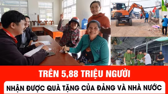 Trên 5,88 triệu người nhận được quà tặng của Đảng và Nhà nước
