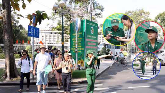 Những bước chân áo xanh giữ nhịp an toàn cho du khách.