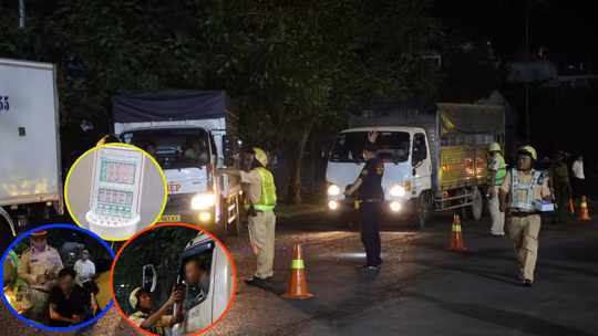 CSGT TP Hồ Chí Minh phát hiện tài xế dương tính ma túy tại chợ Bình Điền.