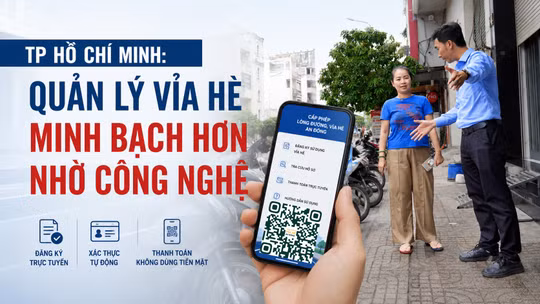 Quản lý vỉa hè minh bạch hơn nhờ công nghệ