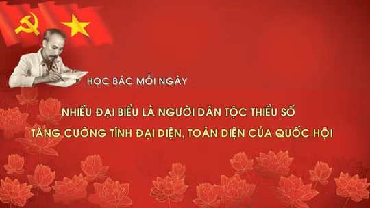 Học Bác mỗi ngày: Nhiều đại biểu là người dân tộc thiểu số - tăng cường tính đại diện, toàn diện của Quốc hội