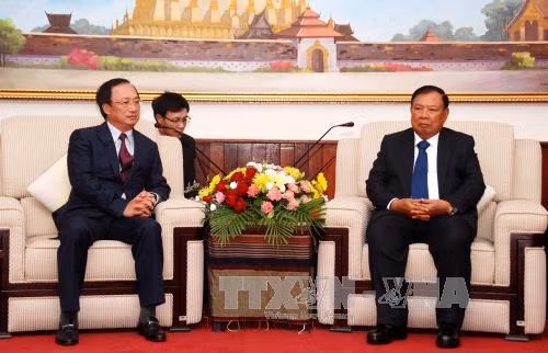 Lãnh đạo Lào tiếp đoàn đại biểu Văn phòng Trung ương Đảng ảnh 2