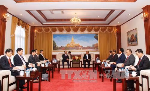 Lãnh đạo Lào tiếp đoàn đại biểu Văn phòng Trung ương Đảng ảnh 1