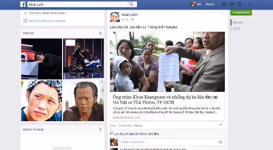 Mạo danh facebook người nổi tiếng để bôi nhọ doanh nghiệp ảnh 2