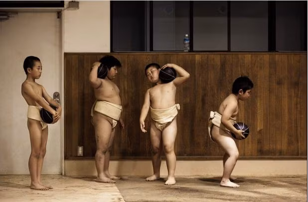 Võ sĩ Sumo nhí Nhật Bản khổ luyện ảnh 1