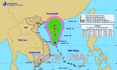 Áp thấp nhiệt đới khả năng mạnh lên thành bão ảnh 1