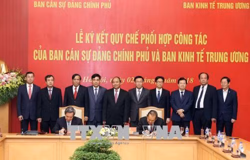Ban Cán sự Đảng Chính phủ, Ban Kinh tế Trung ương ký Quy chế phối hợp công tác ảnh 2