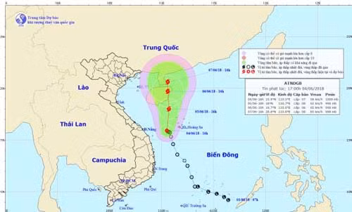 Trong 24 giờ tới, áp thấp nhiệt đới khả năng mạnh lên thành bão ảnh 1