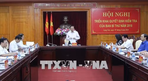 Lạng Sơn triển khai quyết định kiểm tra của Ban Bí thư ảnh 1