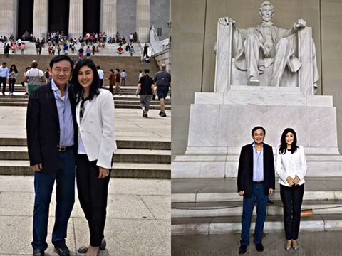 Anh em cựu Thủ tướng Thái Lan Thaksin bất ngờ xuất hiện tại Mỹ ảnh 1