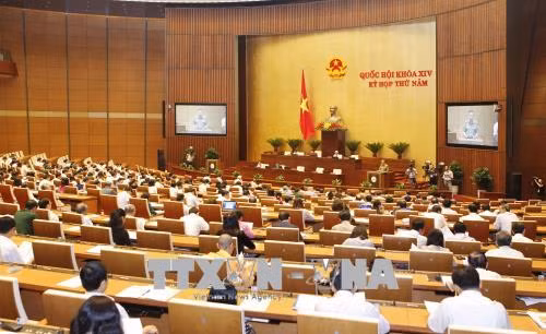 Ngày 8/6, Quốc hội thảo luận, biểu quyết thông qua nhiều dự thảo Luật, Nghị quyết ảnh 1