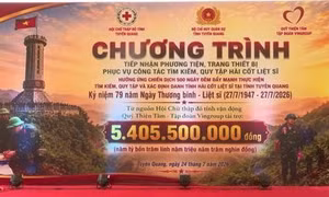 Tuyên Quang tiếp nhận hơn 5,4 tỷ đồng hỗ trợ tìm kiếm hài cốt liệt sĩ