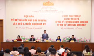 Họp báo về kết quả Kỳ họp bất thường thứ 9