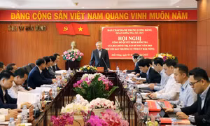 Công bố quyết định kiểm tra đối với Ban Thường vụ Tỉnh ủy Đắk Nông