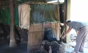 Nổ gạo đón Tết
