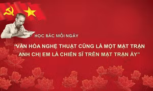 HỌC BÁC MỖI NGÀY: 'Văn hóa nghệ thuật cũng là một mặt trận, Anh chị em là chiến sĩ trên mặt trận ấy'