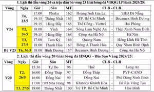 V-League và Giải hạng Nhất điều chỉnh lịch thi đấu