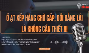 Ồ ạt xếp hàng chờ cấp đổi giấy phép lái xe là không cần thiết