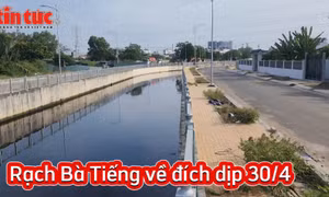 Rạch Bà Tiếng ở TP Hồ Chí Minh thay áo mới, sau 3 năm cai tạo.
