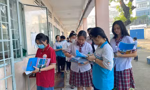  Các thí sinh TP Hồ Chí Minh thoải mái trong kỳ thi tốt nghiệp THPT năm 2024