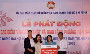 TP Hồ Chí Minh: Phát động hưởng ứng tháng cao điểm vì người nghèo