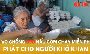 Quán cơm chay miễn phí 'trả nợ người dưng' của vợ chồng U90
