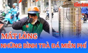 Mát lòng những bình trà đá miễn phí giữa thời tiết nắng gắt
