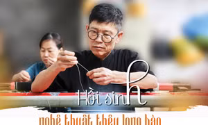 Hồi sinh nghệ thuật thêu long bào