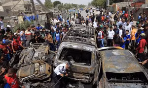 Hiện trường đánh bom đẫm máu tại Baghdad