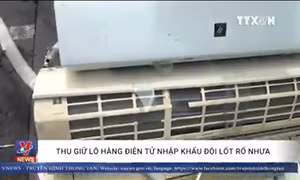 Nhập hàng điện tử đã qua sử dụng, khai báo là rổ nhựa
