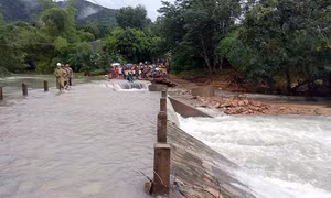 Đi kiểm tra ngập lụt, trưởng thôn bị lũ cuốn trôi