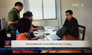 Phá đường dây cá độ bóng đá qua mạng 900 tỷ đồng