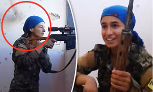 Đấu súng tại Raqqa: Đạn bay sượt đầu, nữ chiến binh bắn tỉa vẫn cười tươi