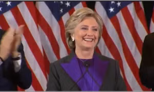 Bà Clinton chấp nhận kết quả bầu cử